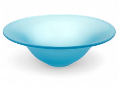 Tiffin Sky Blue Satin Glass Bowl