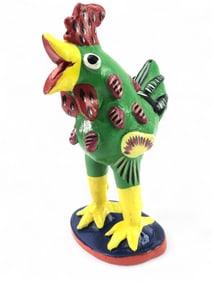Signed Gerardo Ortega Handpainted Rooster