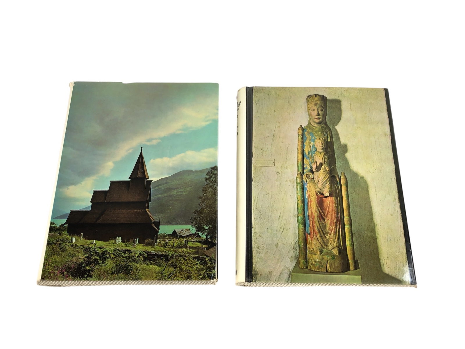 The Art Of Scandinavia Volumes 1 & 2 First Edition: 1970 first edition hardcover books with dust jackets titled 'The Art of Scandinavia,' volumes 1 and 2. Translated by Vivienne Menkes. Published by The Hamlyn Publishing Group. Features historical and 