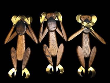 1967 Masketeers See Hear Speak No Evil Monkeys
