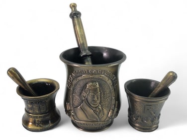 Schering Apothecary Mortar And Pestles