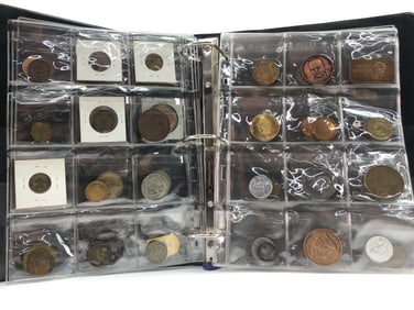Collection of Coins, Tokens, Medallions, and More