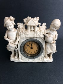 Antique Goebel Clock With Figures