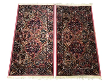 A Pair of Karastan ‘Kirman Panel’ Pattern 717 Power-Loomed Wool Rugs