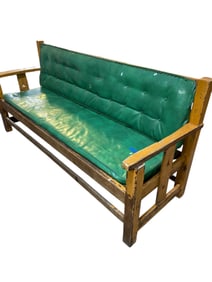 Crafts Mission Style Oak Wooden Bench