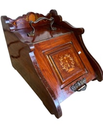 19th Century Wooden Coal Storage Container