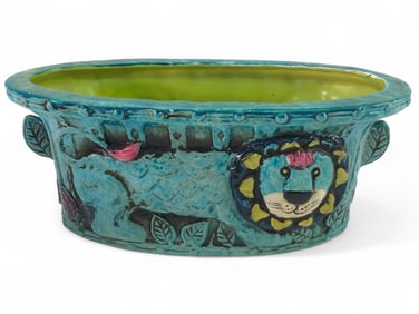 Rare MCM Georges Briard Lion Ceramic Planter