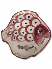 Solimene Vietri Pottery Fish Plate