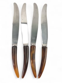 (4) Wallace Bakelite Handle Stainless Steel Knives