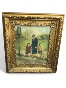 Adelaide Hiebel, A Framed Chromolithograph, Mid-20th Century