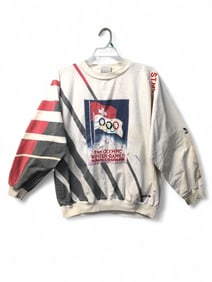 Vtg Adidas 2nd Olympic Winter Games Sweatshirt
