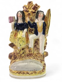 Antique Staffordshire Couple Figurine