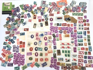 A Substantial Collection of Vintage Used United States Postage Stamps, Early to Late 20th Century