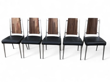 MCM Chromcraft Set Of 5 Dining Chairs