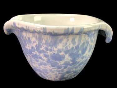 Bennington Potters Morning Glory Blue Batter Bowl