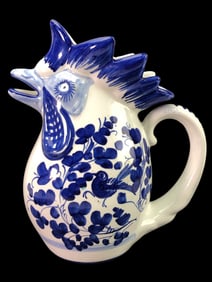 MCM Deruta Italy Rooster Pitcher 9 Inches