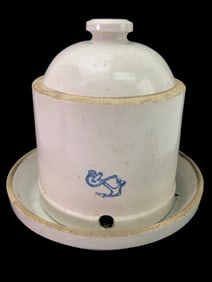 Antique Stoneware Chicken Waterer