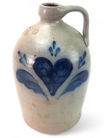 Handmade Rowe Pottery 1990 Stoneware Jug