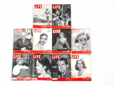 10 Life Magazines From 1947 To 1953