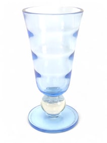 MCM Tiffin Copen Blue Vase With Crystal Ball Stem