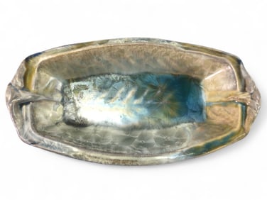 Signed Bill Campbell Rectangular Pottery Dish