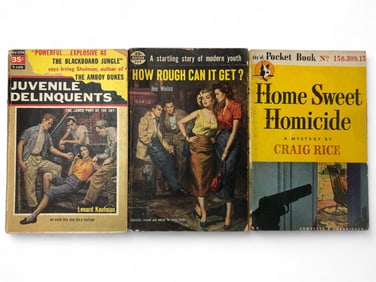 3 Vtg Paperback Books From 1940s And 50s
