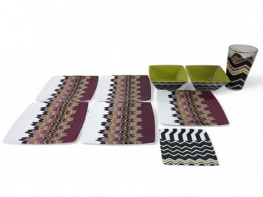 9pc Missoni For Target Melamine Dishware Set