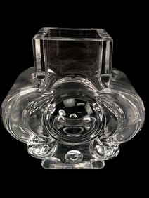 Swedish Skruf Lars Hellsten Glass Vase