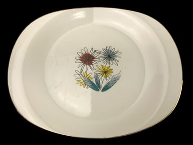 Mcm Paden City Pottery Saxony Oval Serving Platter