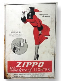 Zippo Windproof Varga Girl Lighter Metal Sign
