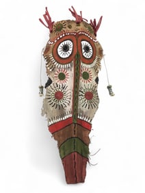 Signed African Ceremonial Handpainted Mask