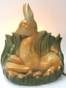 MCM Vtg Deer TV Lamp