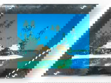 Vtg Lighted Tropical Island Photo With Soundtrack