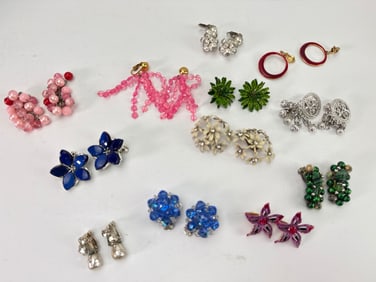Vintage Clip-On Earrings Lot