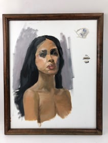Modern Oil Painting Portrait Study Of A Woman