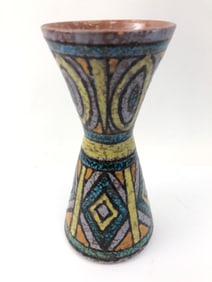 MCM Bitossi Style Ceramic Vase 9.6? Tall
