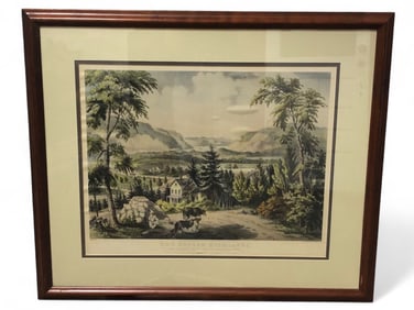 Currier & Ives Hudson Highlands Lithograph