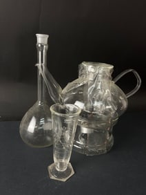 Schott Mainz Jena Glass Teapot With Beakers