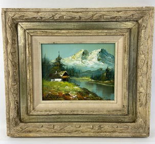 G. Whitman Oil Painting In Frame
