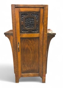 Antique Arts & Crafts Oak Smoking Stand