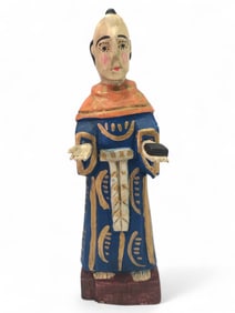 Hand Carved Saint Anthony Folk Art
