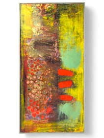 Signed Kat Fitzpatrick Mixed Media Art