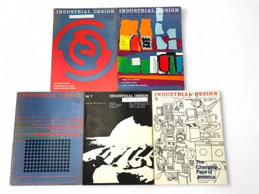 5 Industrial Design Magazines 1965-1967