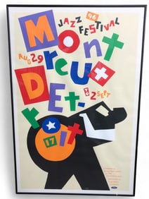 1996 Montreaux Detroit Jazz Festival Poster
