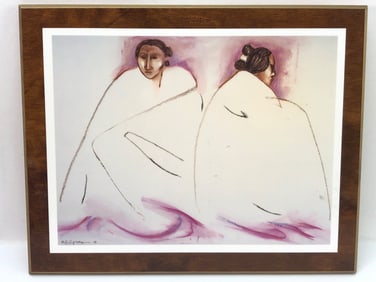 R.C. Gorman Sisters Framed Print 12 X 9.5