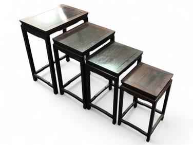 4 Wooden Nesting Tables