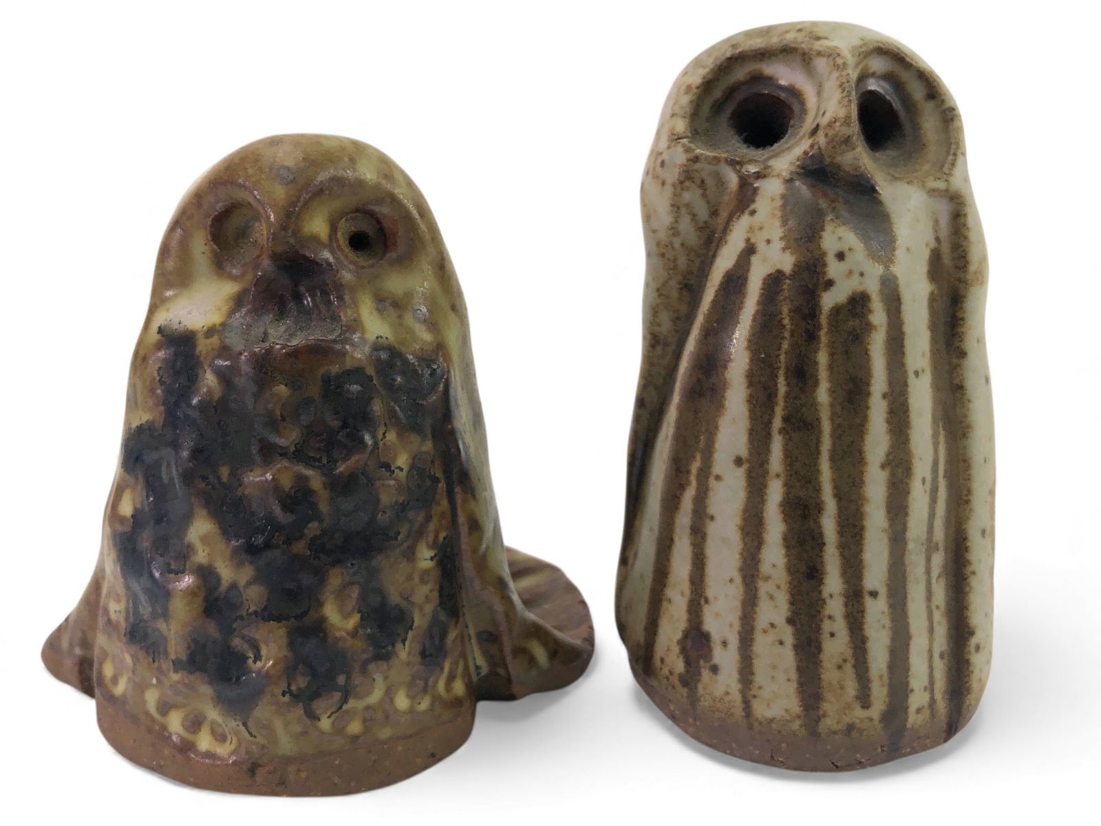 Studio Art Pottery Owl Figurines Set Of 2 (1 of 6)