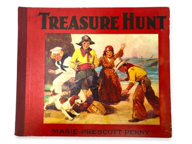 Rare 1930 Treasure Hunt Hardcover By Marie Prescott Penny