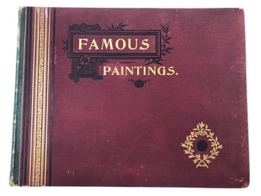 Rare 1894 Famous Paintings Hard Cover