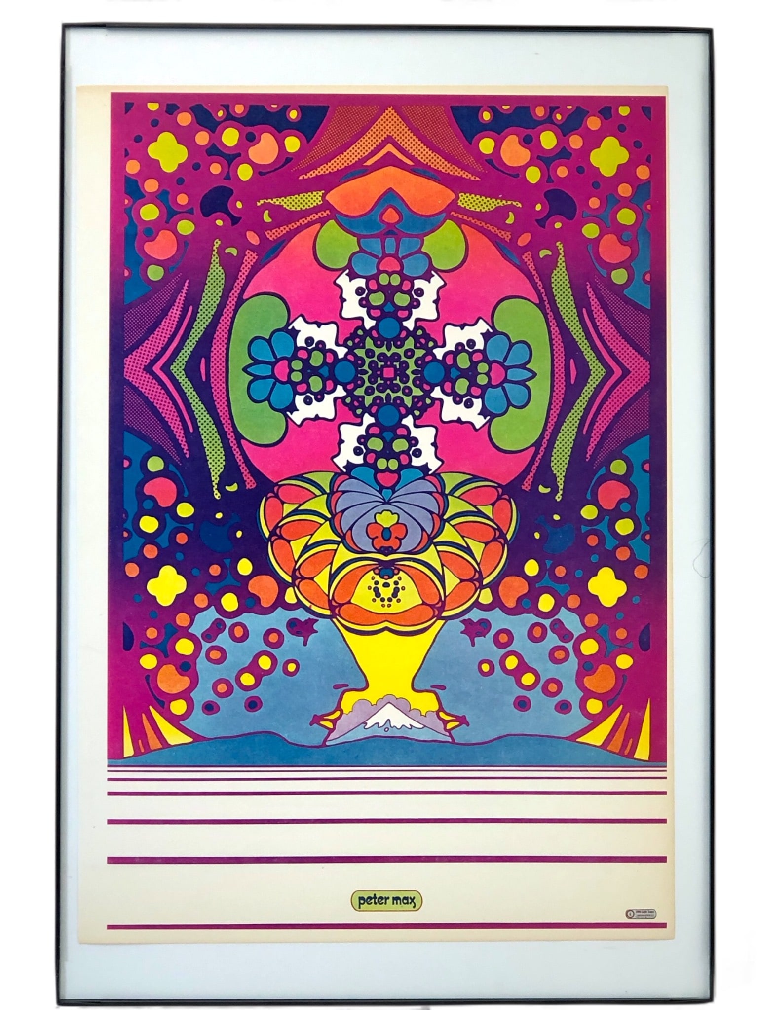 2000 Light Years Peter Max 1970 Poster Framed (1 of 6)